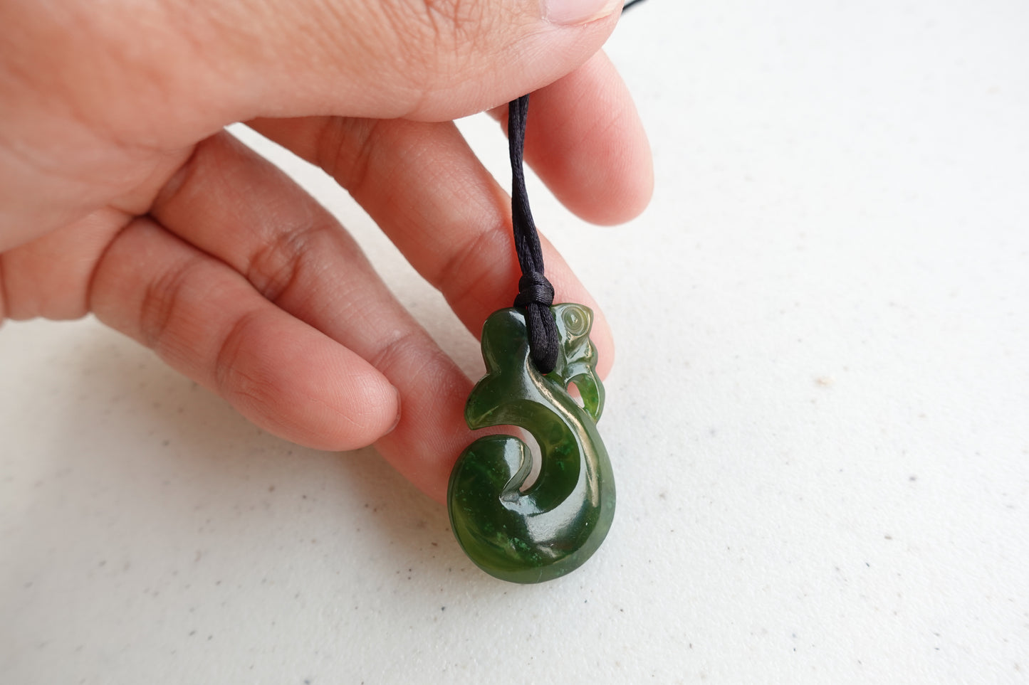 Hand carved Jade pendant - Canadian Nephrite Jade